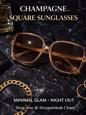 Taurus Square Champagne Eyeglasses T-52 Pink 52-16 Retro Frame